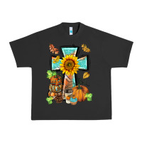 Pigment Black western thankful cross pumpkin Urban Heavy Tee - BarkalooDesign
