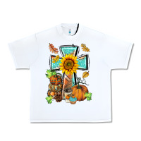 White western thankful cross pumpkin Urban Heavy Tee - BarkalooDesign