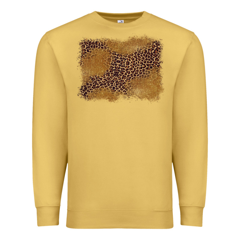 Leopard Background Premium Sweatshirt by BarkalooDesign | Teevron