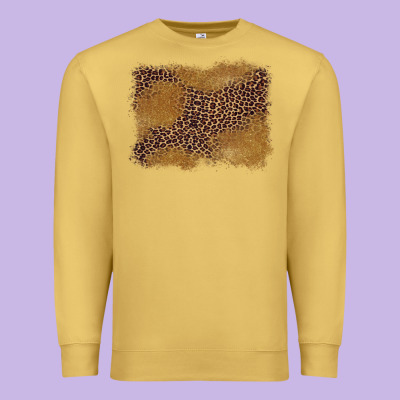 Leopard Background Premium Sweatshirt Designed By Barkaloodesign