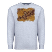 Heather Grey leopard background Premium Sweatshirt - BarkalooDesign
