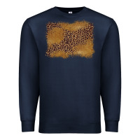 Navy leopard background Premium Sweatshirt - BarkalooDesign