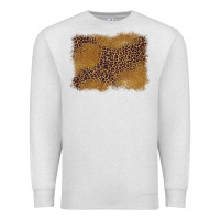 Oatmeal Heather leopard background Premium Sweatshirt - BarkalooDesign