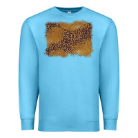 Ocean Blue leopard background Premium Sweatshirt - BarkalooDesign