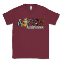 Burgundy autism awareness Classic Tee - SublimationCraftShop