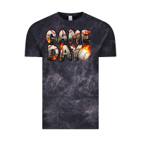 Cloud Black game day baseball leopard Vintage Tee - Zillion Design Studio