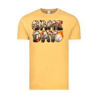 Vintage Mustard game day baseball leopard Vintage Tee - Zillion Design Studio