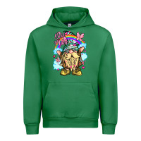 Emerald best mom gnome rainbow clouds butterfly glitter Urban Hoodie - LillyAllenDesigns