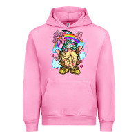 Fuchsia Pink best mom gnome rainbow clouds butterfly glitter Urban Hoodie - LillyAllenDesigns