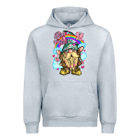 Heather Grey best mom gnome rainbow clouds butterfly glitter Urban Hoodie - LillyAllenDesigns