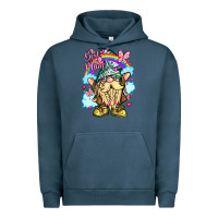 Pigment Midnight Navy best mom gnome rainbow clouds butterfly glitter Urban Hoodie - LillyAllenDesigns