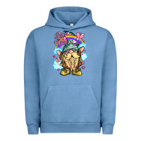 Pigment Pebble Blue best mom gnome rainbow clouds butterfly glitter Urban Hoodie - LillyAllenDesigns
