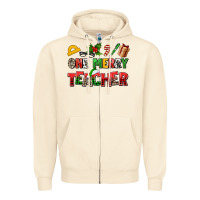 Sandshell one merry teacher Zipper Hoodie - AdoDesignShop