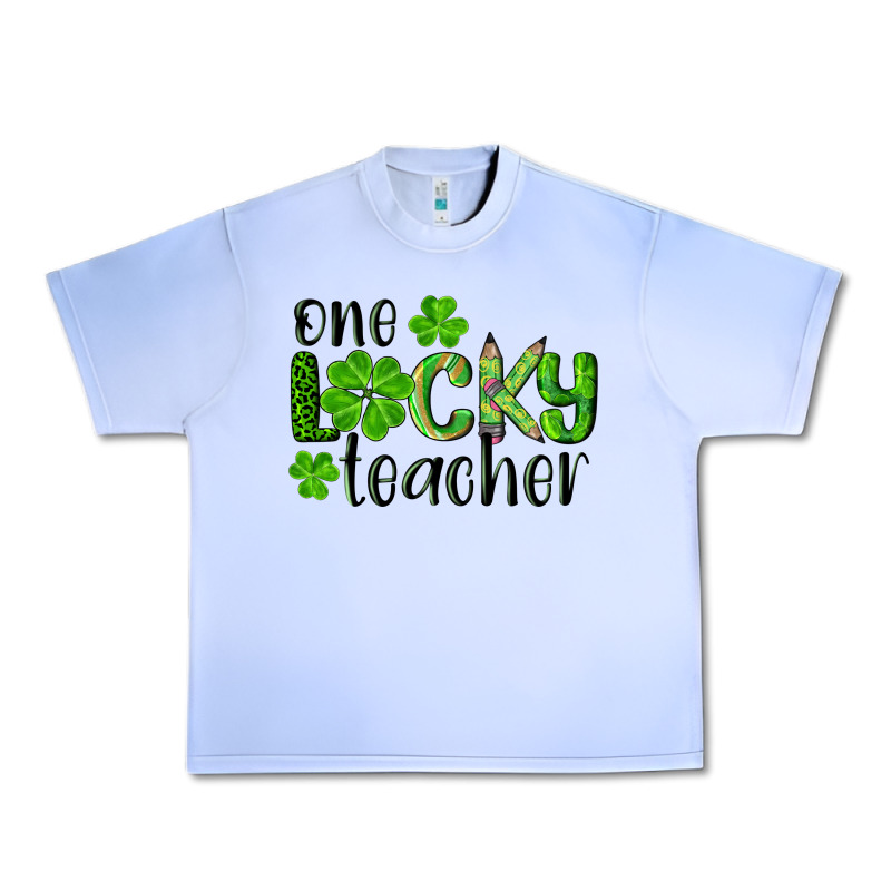 St. Patrick's Day One Lucky Teacher Urban Heavy Tee by RanaPortraitStore | Teevron