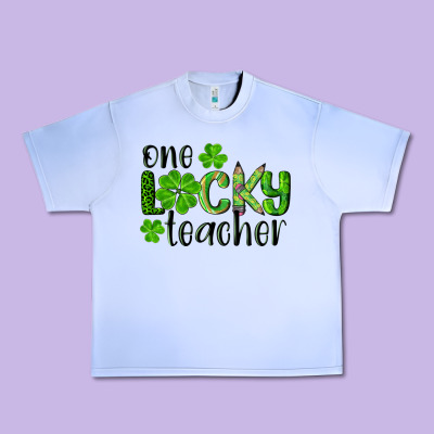 St. Patrick's Day One Lucky Teacher Urban Heavy Tee Designed By Ranaportraitstore