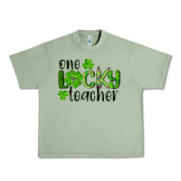 Oil Green st. Patrick's day one lucky teacher Urban Heavy Tee - RanaPortraitStore