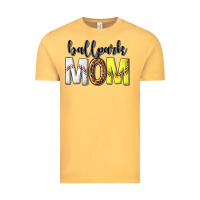 Vintage Mustard ballpark mom Vintage Tee - texasbilliewilder