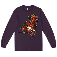 Plum Christmas crawfish Long Sleeve Tee - FaDigitalArtStudio