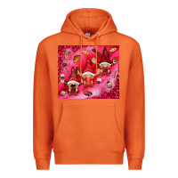 Carrot gnomies with food Premium Hoodie - NancyCooperArtShop