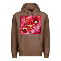Chestnut gnomies with food Premium Hoodie - NancyCooperArtShop
