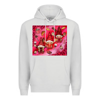 Dove Grey gnomies with food Premium Hoodie - NancyCooperArtShop