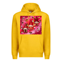 Lemon gnomies with food Premium Hoodie - NancyCooperArtShop