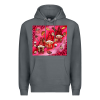 Rock gnomies with food Premium Hoodie - NancyCooperArtShop