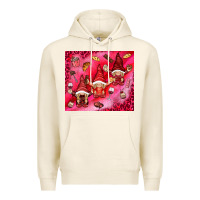 Tofu gnomies with food Premium Hoodie - NancyCooperArtShop