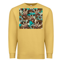 Antique Gold western cowhide sunflower baby cow Premium Sweatshirt - BarkalooDesign
