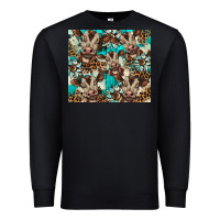 Black western cowhide sunflower baby cow Premium Sweatshirt - BarkalooDesign