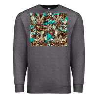 Charcoal Heather western cowhide sunflower baby cow Premium Sweatshirt - BarkalooDesign