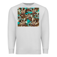 Dove Grey western cowhide sunflower baby cow Premium Sweatshirt - BarkalooDesign