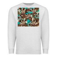 Oatmeal Heather western cowhide sunflower baby cow Premium Sweatshirt - BarkalooDesign