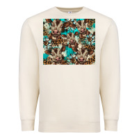 Sandshell western cowhide sunflower baby cow Premium Sweatshirt - BarkalooDesign