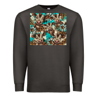 Smoke western cowhide sunflower baby cow Premium Sweatshirt - BarkalooDesign