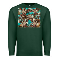 Sports Green western cowhide sunflower baby cow Premium Sweatshirt - BarkalooDesign