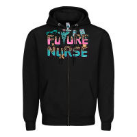 Black future nurse Zipper Hoodie - AdoDesignShop