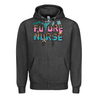 Charcoal Heather future nurse Zipper Hoodie - AdoDesignShop