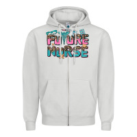Dove Grey future nurse Zipper Hoodie - AdoDesignShop