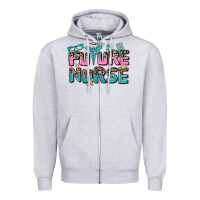 Heather Grey future nurse Zipper Hoodie - AdoDesignShop