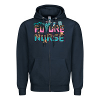 Navy future nurse Zipper Hoodie - AdoDesignShop
