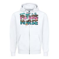 White future nurse Zipper Hoodie - AdoDesignShop