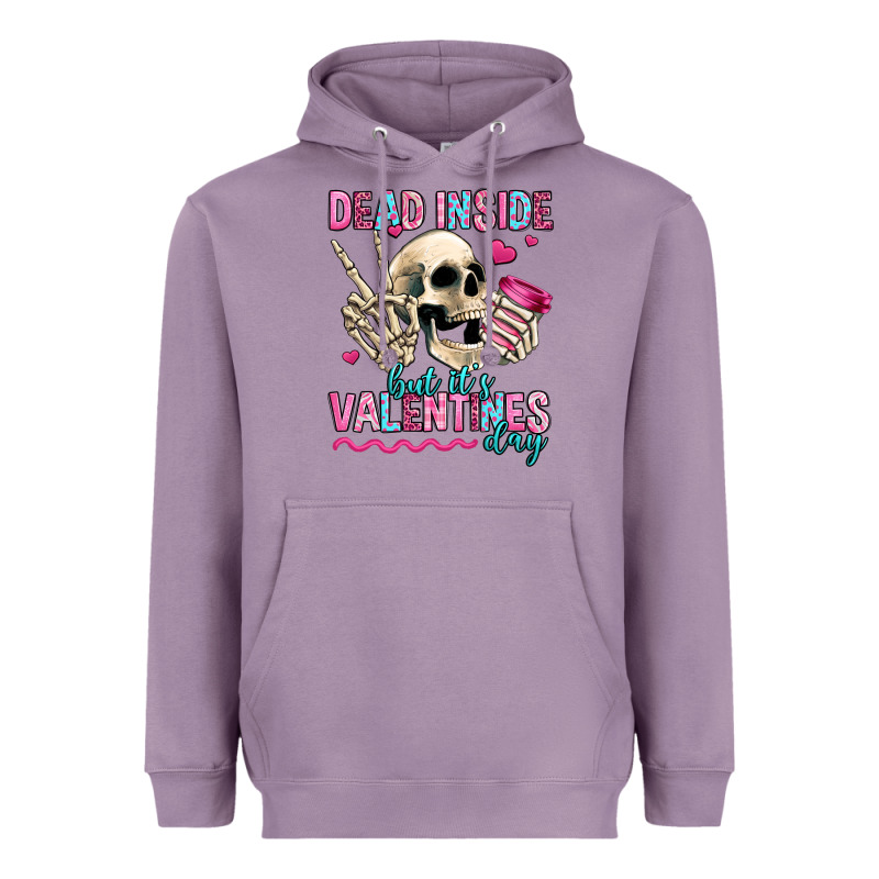 Dead Inside But It's Valentines Day Heavyweight Hoodie by Jasminsmagicworld | Teevron