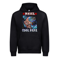 Black reel cool papa american flag bass fishing Urban Hoodie - LillyAllenDesigns