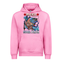 Fuchsia Pink reel cool papa american flag bass fishing Urban Hoodie - LillyAllenDesigns
