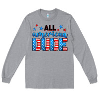 Heather Grey All American dude Long Sleeve Tee - Neo Western