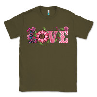 Army Green walentine's day love sunflower Classic Tee - BarkalooDesign