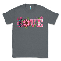 Charcoal Heather walentine's day love sunflower Classic Tee - BarkalooDesign