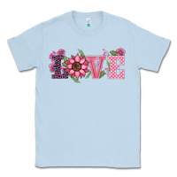 Dusty Blue walentine's day love sunflower Classic Tee - BarkalooDesign