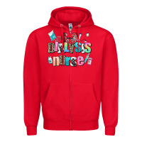 Red dialysis nurse Zipper Hoodie - AdoDesignShop